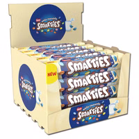 Nestle Smarties Riesenrolle White, Schoko-Linsen, 20 Rollen je 120g Nestle Smarties Riesenrolle White, Schoko-Linsen, 20 Rollen je 120g Bild 1