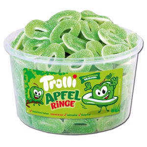 Trolli Saure Apfelringe, Fruchtgummi, 150 Stück Bild 1