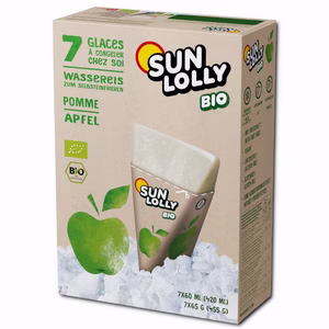 Sun Lolly Bio-Apfel, Wassereis, 7 Packungen Sun Lolly Bio-Apfel, Wassereis, 7 Packungen Bild 1