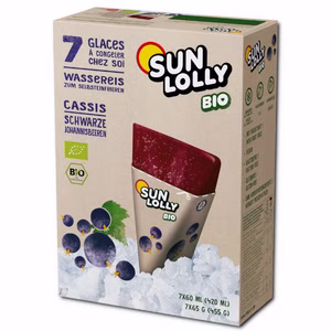 Sun Lolly Bio-Schwarze Johannisbeere, Wassereis, 7 Packungen Sun Lolly Bio-Schwarze Johannisbeere, Wassereis, 7 Packungen Bild 1
