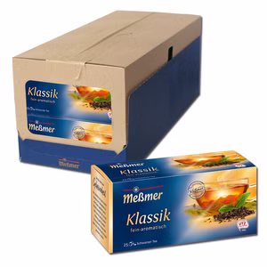 Meßmer Schwarzer Tee Klassik, 12 Packungen je 25 Teebeutel Bild 1