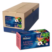 Meßmer Tee 6-Kräuter, 12 Packungen je 25 Teebeutel Meßmer Tee 6-Kräuter, 12 Packungen je 25 Teebeutel Bild 1