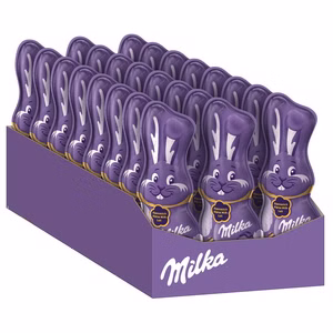 Milka Schmunzelhase Vollmilch, Osterhase, 24 Stück je 45g Bild 1