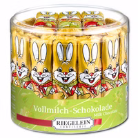 Riegelein Osterhasen massiv, Schokolade, min.63 Stück Riegelein Osterhasen massiv, Schokolade, min.63 Stück Bild 1