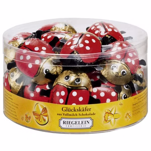 Riegelein Glückskäfer, Schokolade, ca.27 Stück Riegelein Glückskäfer, Schokolade, ca.27 Stück Bild 1