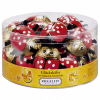 Riegelein Glückskäfer, Schokolade, ca.27 Stück Riegelein Glückskäfer, Schokolade, ca.27 Stück Bild 1