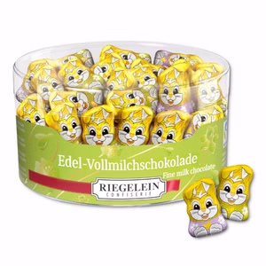 Riegelein Knuddelhäschen Minis, Schokolade, 80 Stück Bild 1