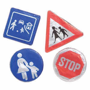 Storz Verkehrszeichen, Schokolade 100 Stück Bild 1