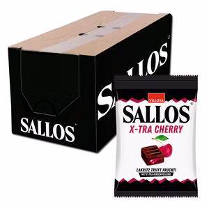 Sallos X-tra Cherry, Kirsche, Lakritz, 15 Beutel je 150g Sallos X-tra Cherry, Kirsche, Lakritz, 15 Beutel je 150g Bild 1