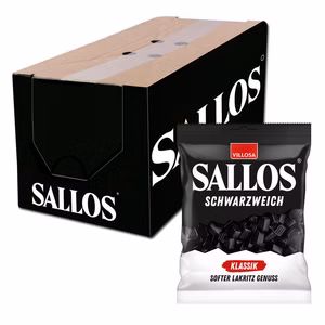 Sallos Schwarzweich Klassik, Lakritz, 20 Beutel je 200g Sallos Schwarzweich Klassik, Lakritz, 20 Beutel je 200g Bild 1