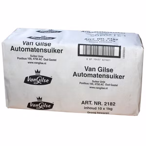 Van Gilse Automatenzucker 1Kg, Zucker fein 10 Packungen Bild 1