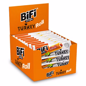 Bifi Roll Turkey, Snack, Geflügel-Salami, 24 Stück je 45g Bild 1