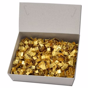 Verschluß Clipse gold, Beutelverschlüsse, 1000 Stück Verschluß Clipse gold, Beutelverschlüsse, 1000 Stück Bild 1