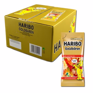 Haribo Goldbären Taschenpackung Fruchtgummi 12 Beutel je 75g Bild 1