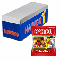 Haribo Color-Rado, Lakritz, Konfekt, 24 Beutel, 100g Haribo Color-Rado, Lakritz, Konfekt, 24 Beutel, 100g Bild 1