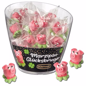 Günthart Marzipan Glücksschweinchen 40 Stück Günthart Marzipan Glücksschweinchen 40 Stück Bild 1