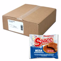 Space Mega Stroopwaffel, Karamell, 24 Packungen je 80g Space Mega Stroopwaffel, Karamell, 24 Packungen je 80g Bild 1
