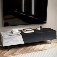 Lowboard FineBuy TV Schrank 150 cm Fernsehtisch Fernsehschrank Türen Schublade – Ansicht 1