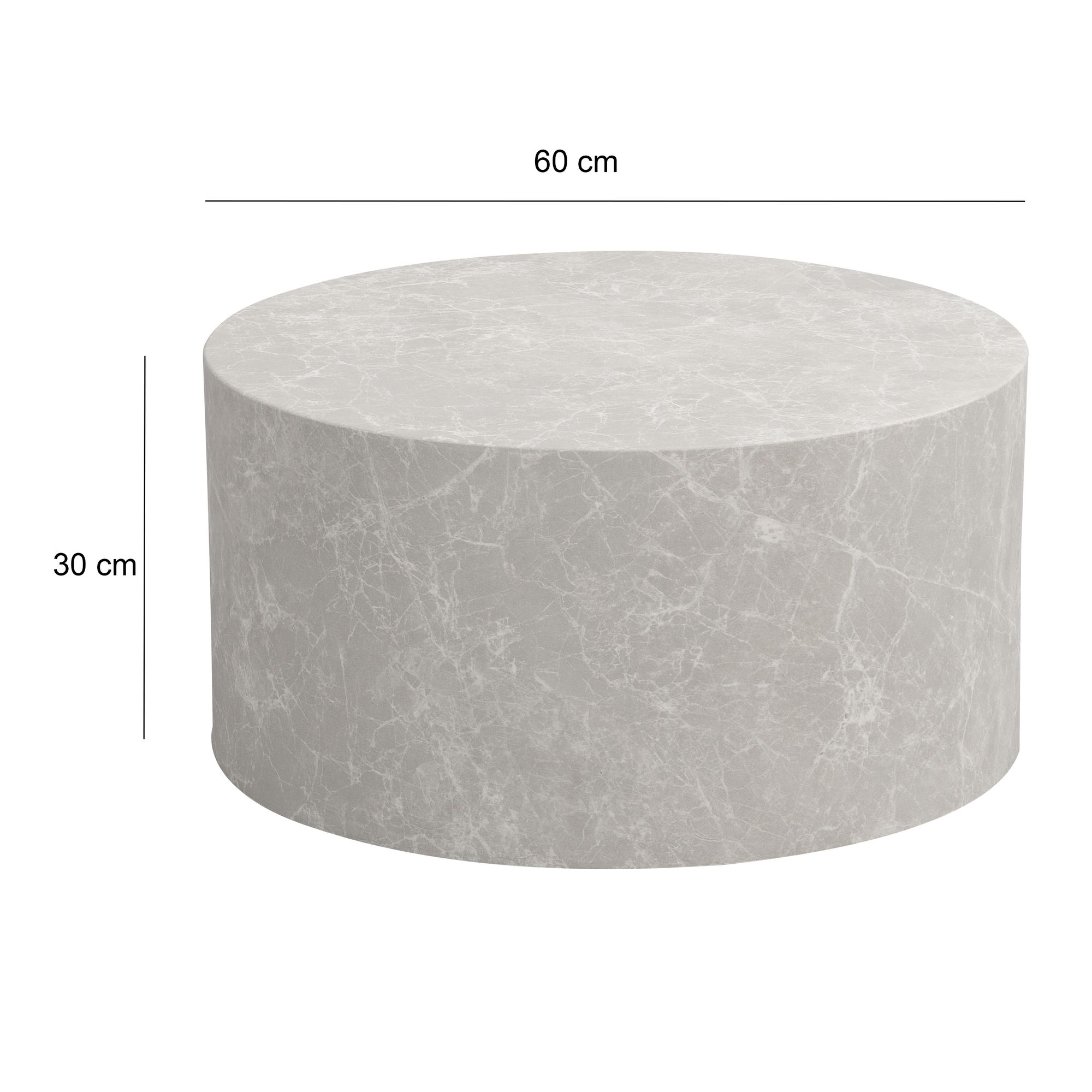 FineBuy Couchtisch MONOBLOC 60x60x30 cm, Design Wohnzimmertisch Rund, Lounge Sofatisch Kaffeetisch Modern | Farbe: Braun FineBuy Couchtisch MONOBLOC 60x60x30 cm, Design Wohnzimmertisch Rund, Lounge Sofatisch Kaffeetisch Modern | Farbe: Braun