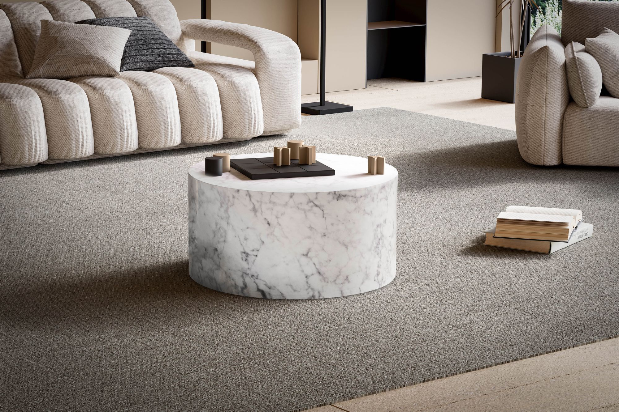 FineBuy Couchtisch MONOBLOC 60x60x30 cm, Design Wohnzimmertisch Rund, Lounge Sofatisch Kaffeetisch Modern | Farbe: Braun FineBuy Couchtisch MONOBLOC 60x60x30 cm, Design Wohnzimmertisch Rund, Lounge Sofatisch Kaffeetisch Modern | Farbe: Braun