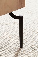 Couchtisch Akazie Massivholz quadratisch 60cm Wohnzimmertisch Blocks Industrial – Ansicht 5
