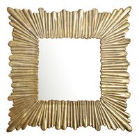 Wandspiegel FineBuy Flurspiegel Quadratisch 75 cm Spiegel Gold Hängespiegel – Ansicht 6