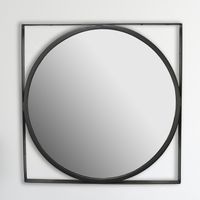 Wandspiegel FineBuy Flurspiegel Rund Metall 54x54 cm Spiegel Hängespiegel – Ansicht 1