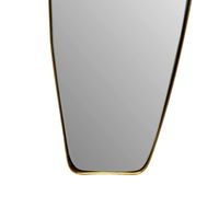 Design Wandspiegel organische Form 90 cm moderner Spiegel asymmetrisch gold – Ansicht 5