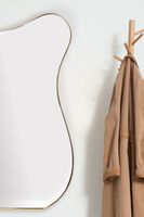 Design Wandspiegel organische Form 100 cm moderner Spiegel asymmetrisch gold – Ansicht 5