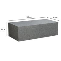 Couchtisch FineBuy Wohnzimmertisch MONOBLOC Beton Optik Grau Sofatisch Modern – Ansicht 3