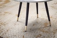 Couchtisch FineBuy Sofatisch Marmor Optik 60 cm Wohnzimmertisch Rund Tisch – Ansicht 5