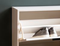 Schuhschrank FineBuy Schuhkipper Garderobe Weiß Schuhkommode Flurschrank Modern – Ansicht 5