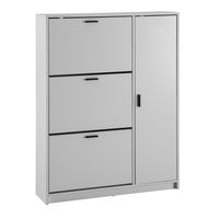 Schuhschrank FineBuy Schuhkipper Garderobe Weiß Schuhkommode Flurschrank Modern – Ansicht 6