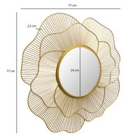 Wandspiegel FineBuy Flurspiegel Rose Metall 77 cm Spiegel Flur Hängespiegel – Ansicht 3