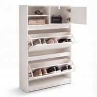 Schuhschrank FineBuy Schuhkipper Garderobe Weiß Modern Schuhkommode Flurschrank – Ansicht 6
