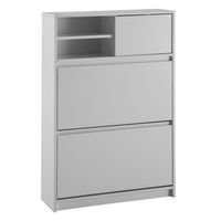 Schuhschrank FineBuy Schuhkipper Garderobe Weiß Modern Schuhkommode Flurschrank – Ansicht 6