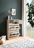 Schuhschrank FineBuy Schuhkipper Garderobe Weiß Modern Schuhkommode Flurschrank – Ansicht 4