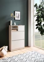 Schuhschrank FineBuy Schuhkipper Garderobe Weiß Modern Schuhkommode Flurschrank – Ansicht 2