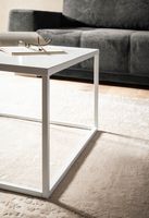 Couchtisch FineBuy Sofatisch 60 cm Weiß Metall Wohnzimmertisch Tisch Industrial – Ansicht 4