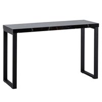 Konsolentisch FineBuy Anrichte 120cm Marmor Optik Flurtisch Schwarz Schreibtisch – Ansicht 6