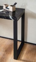 Konsolentisch FineBuy Anrichte 120cm Marmor Optik Flurtisch Schwarz Schreibtisch – Ansicht 5