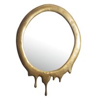 Wandspiegel FineBuy Flurspiegel Oval Metall 50x71 cm Spiegel Flur Hängespiegel – Ansicht 6