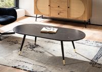 Couchtisch FineBuy Sofatisch Marmor Optik 120 cm Wohnzimmertisch Tisch Modern – Ansicht 2