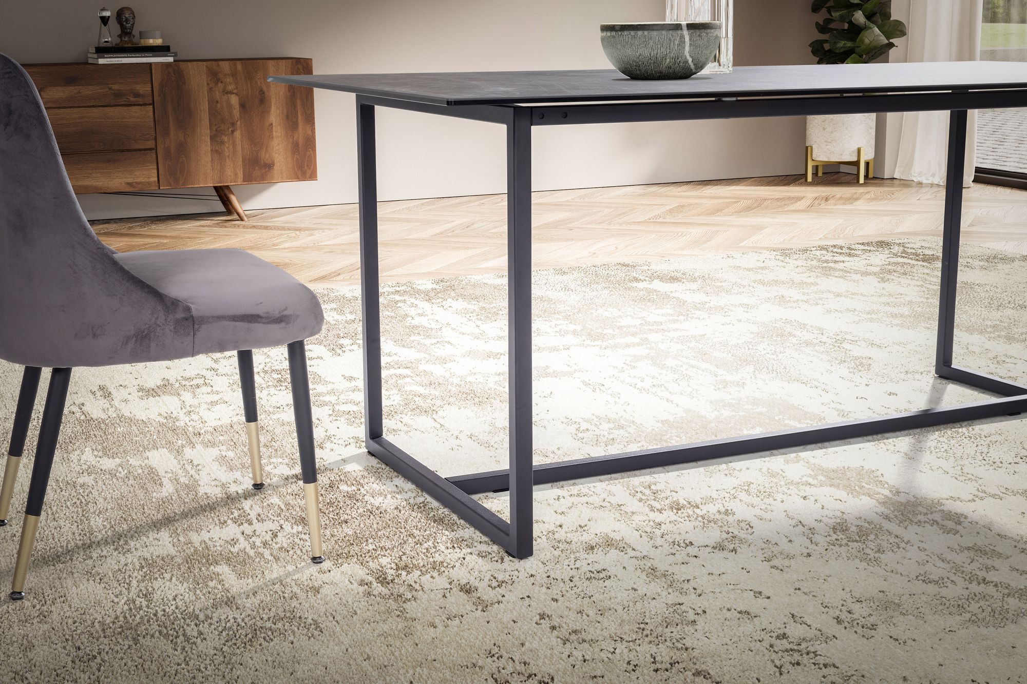 FineBuy Design Esstisch Keramik Glas 180 x 90 cm Keramiktisch Esszimmertisch – Ansicht 5