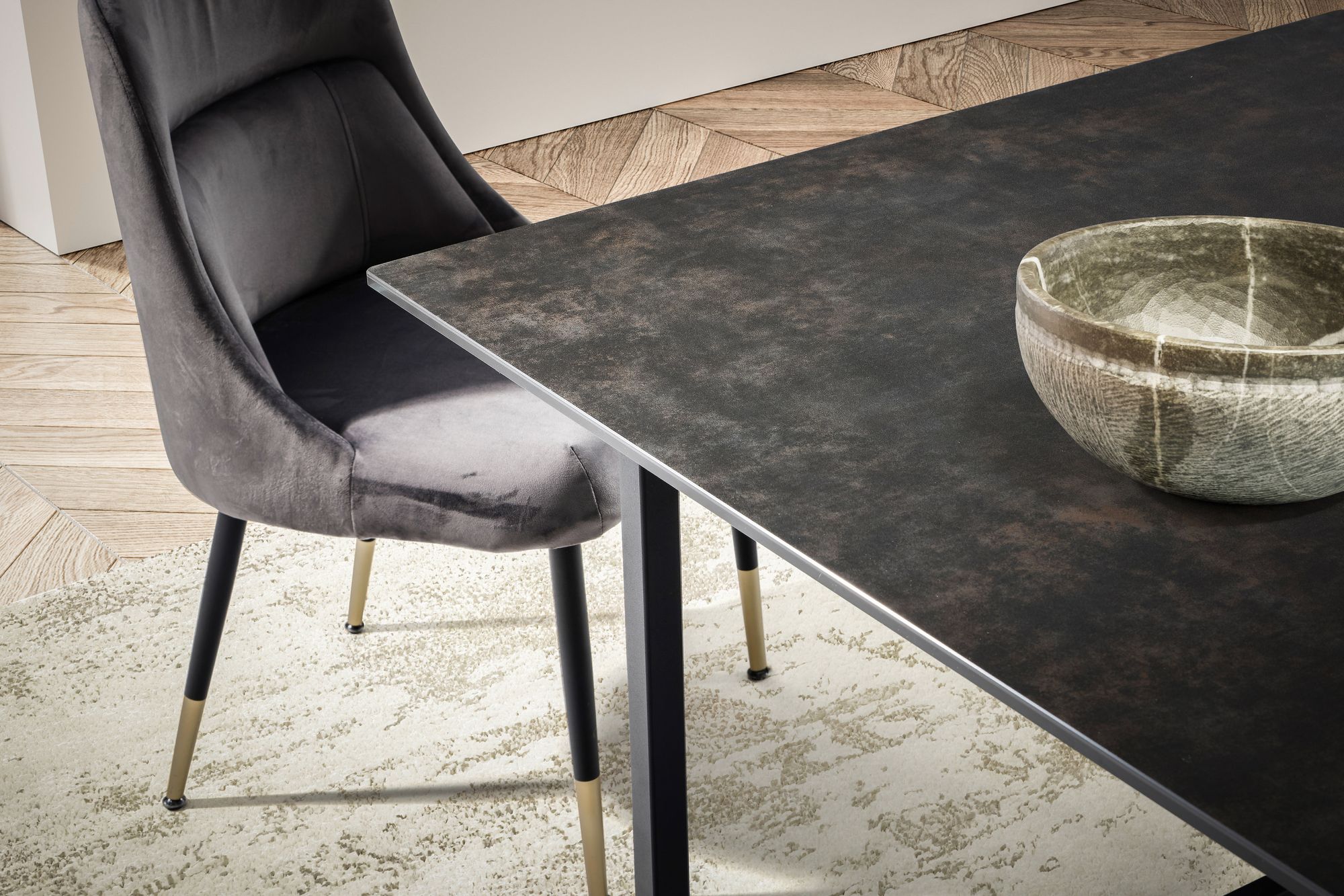 FineBuy Design Esstisch Keramik Glas 180 x 90 cm Keramiktisch Esszimmertisch – Ansicht 4