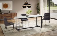 FineBuy Design Esstisch Keramik Glas 180 x 90 cm Keramiktisch Esszimmertisch – Ansicht 2
