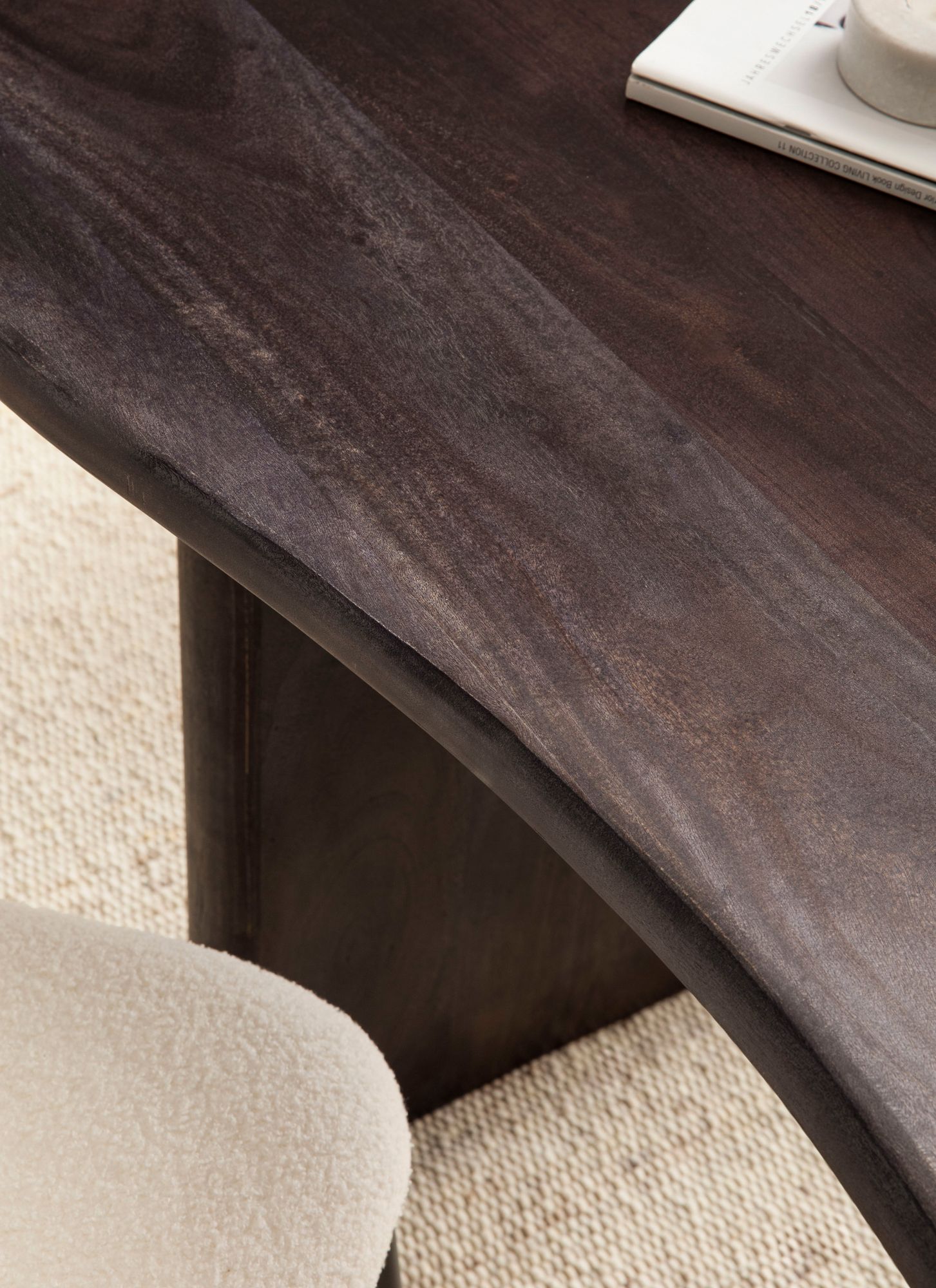 Schreibtisch FineBuy Computertisch 180 cm Massivholz Bürotisch Nierenform – Ansicht 4