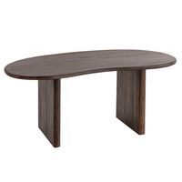 Schreibtisch FineBuy Computertisch 180 cm Massivholz Bürotisch Nierenform – Ansicht 6