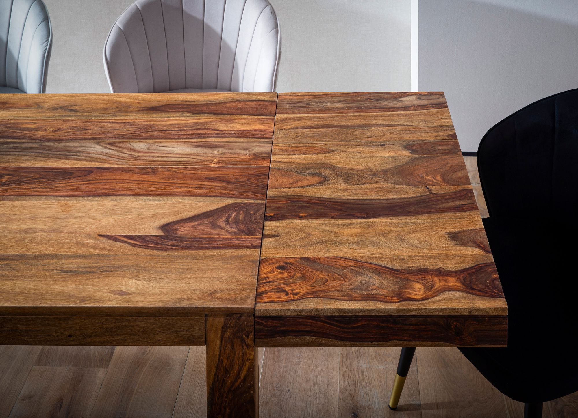 FineBuy Esszimmertisch 120 - 200 cm Sheesham Massivholz Zeitlos, Küchentisch Verlängerbar, Speisetisch Groß Rechteckig Schlicht, Holztisch Esszimmer | Farbe: Braun FineBuy Esszimmertisch 120 - 200 cm Sheesham Massivholz Zeitlos, Küchentisch Verlängerbar, Speisetisch Groß Rechteckig Schlicht, Holztisch Esszimmer | Farbe: Braun