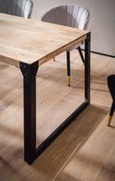 Esszimmertisch FineBuy Esstisch Akazie Holz Massiv Metall Küchentisch Industrial – Ansicht 5